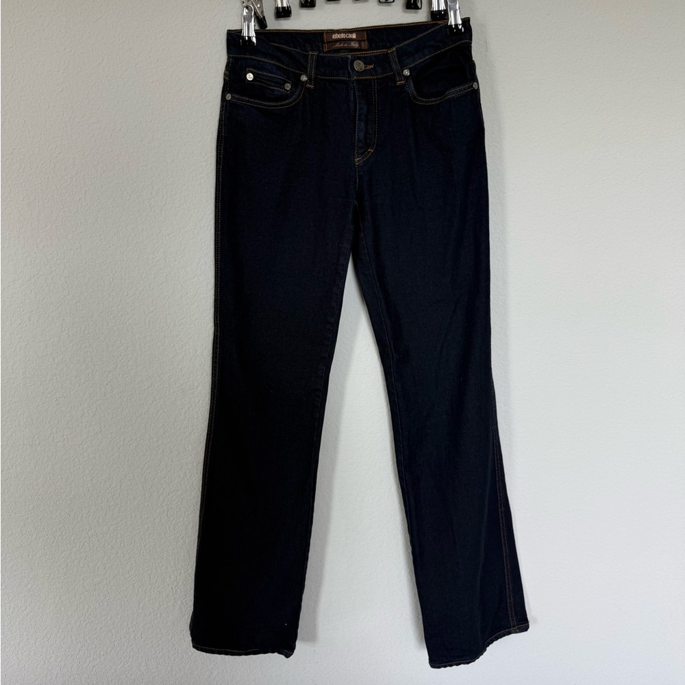 Y2K Roberto Cavalli Embellished Logo Jeans